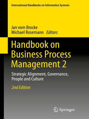 cover image of Handbook on Business Process Management 2